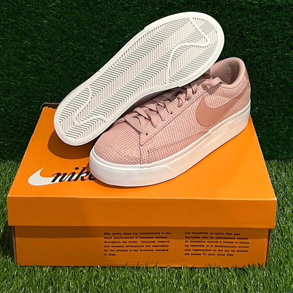 Nike Blazer Low Platform Pink Oxford Summit White Rose Whisper Women’s Size 8